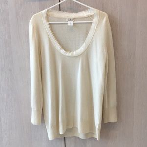 JCrew scoop neck cashmere sweater